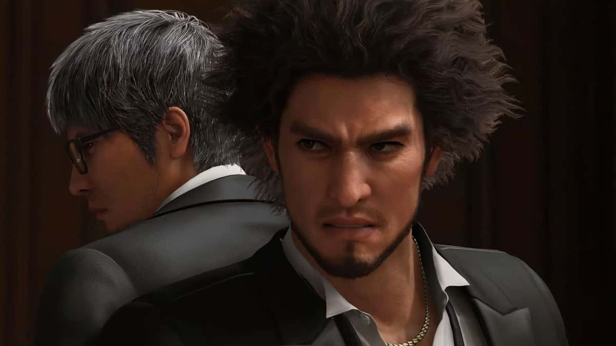 Ichiban Kasuga and Kazuma Kiryu from Like a Dragon: Infinite Wealth