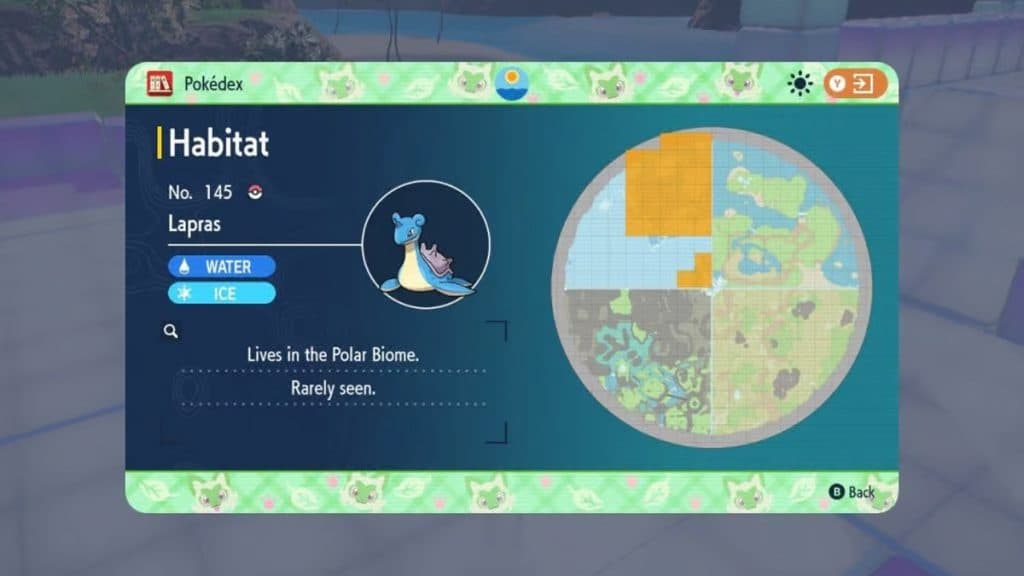 Lapras location pokemon scarlet and violet DLC