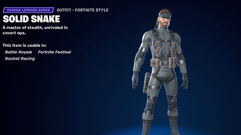 Fortnite Solid Snake Outfit