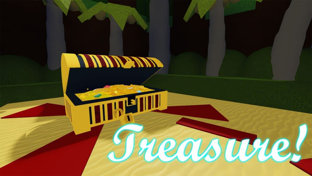 A treasure chest in Roblox Build A Boat For Treasure.