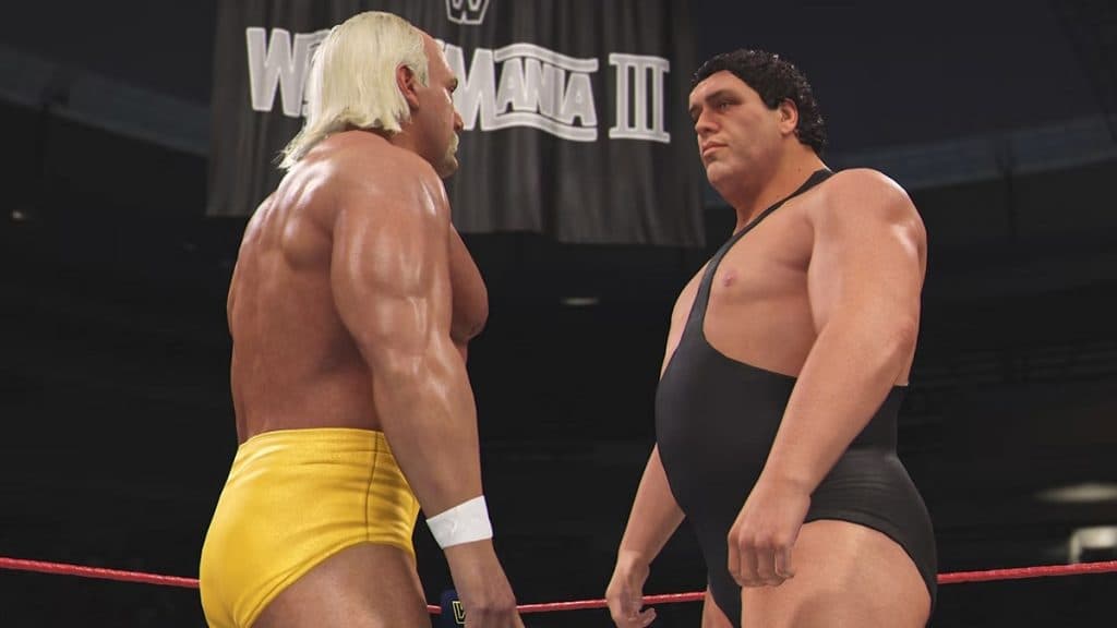 Hulk Hogan and Andre The Giant in WrestleMania 3