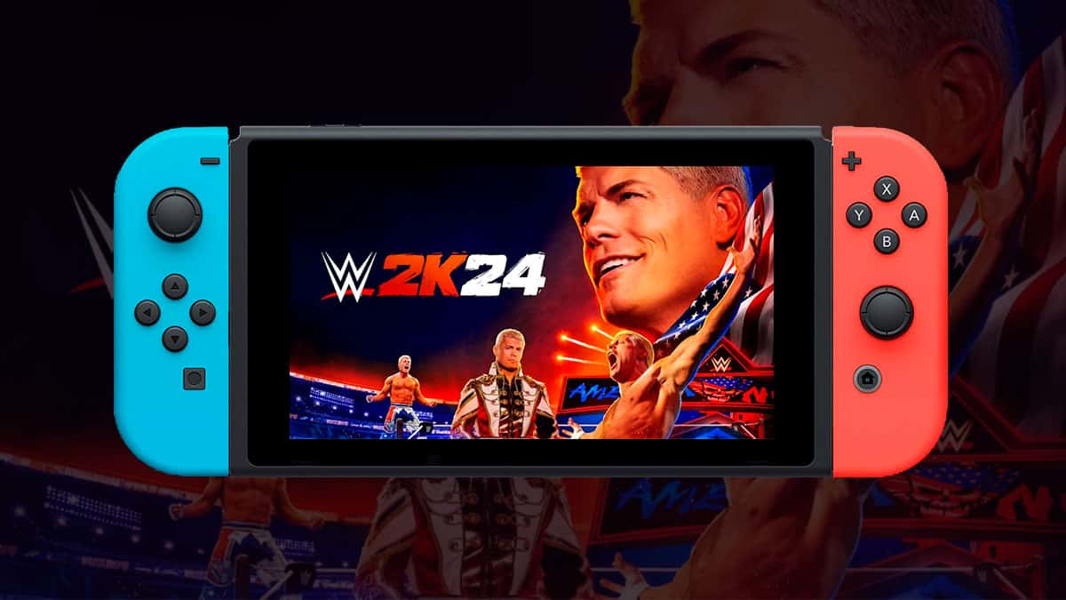 Nintendo Switch running WWE 2K24