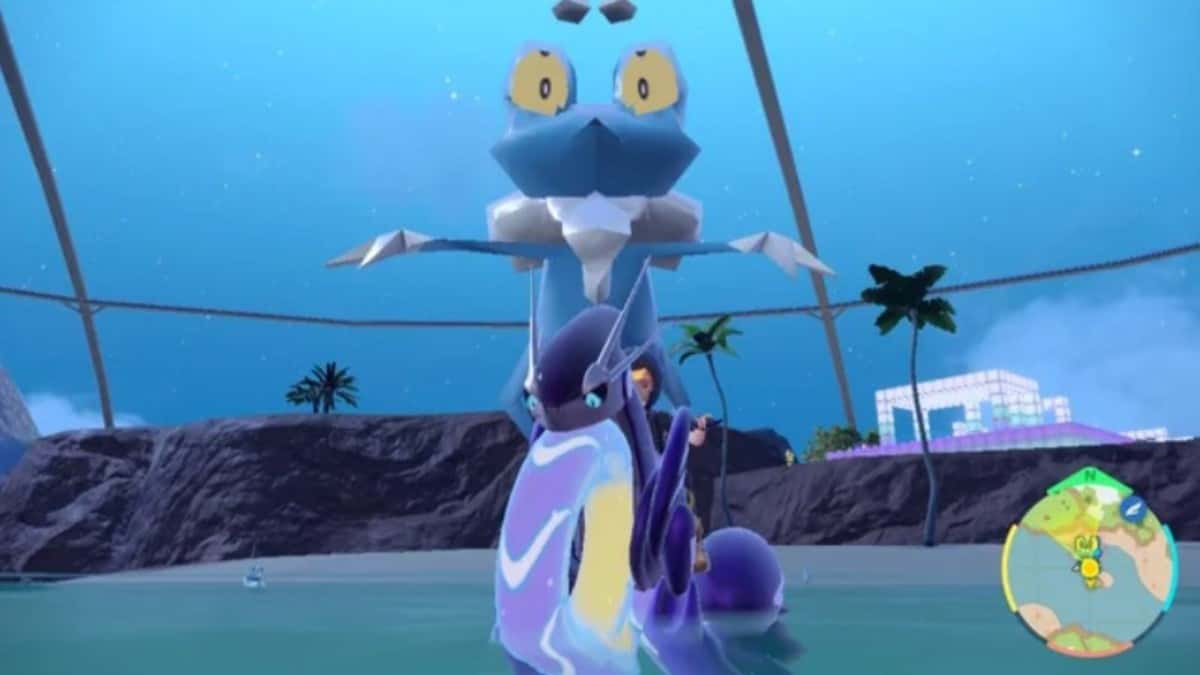 pokemom scarlet and violet indigo disk dlc dynamax froakie glitch