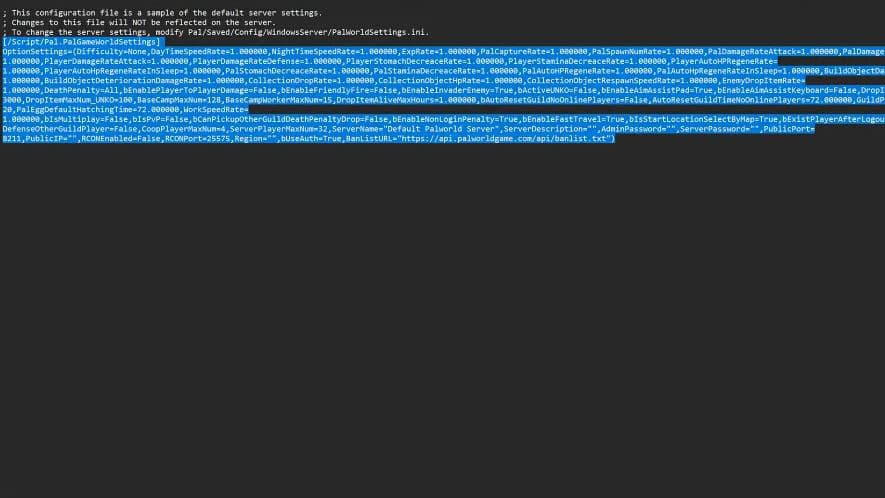 Lines of code in Notepad