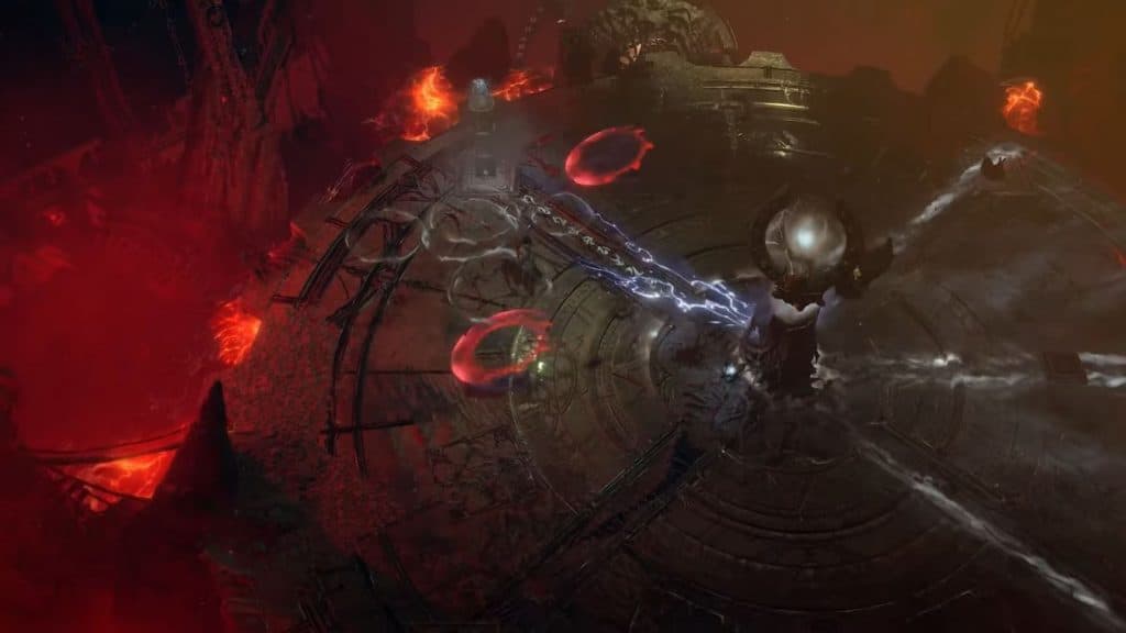 Malphas boss fight area in Diablo 4