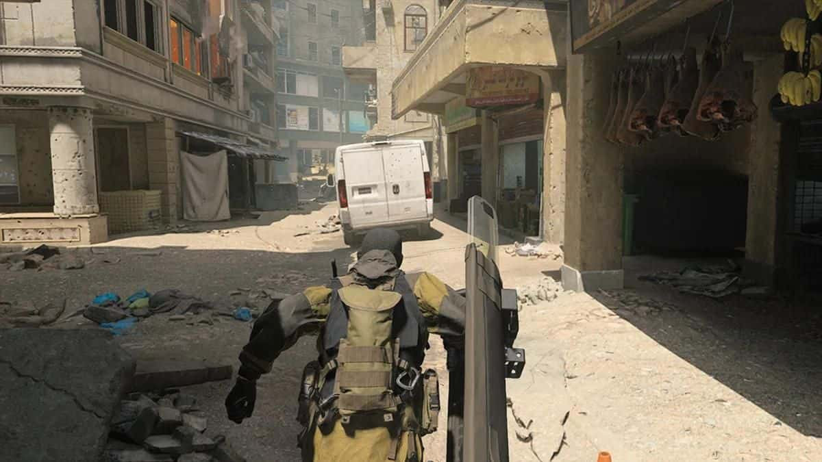 mw3 player with riot shield in third person