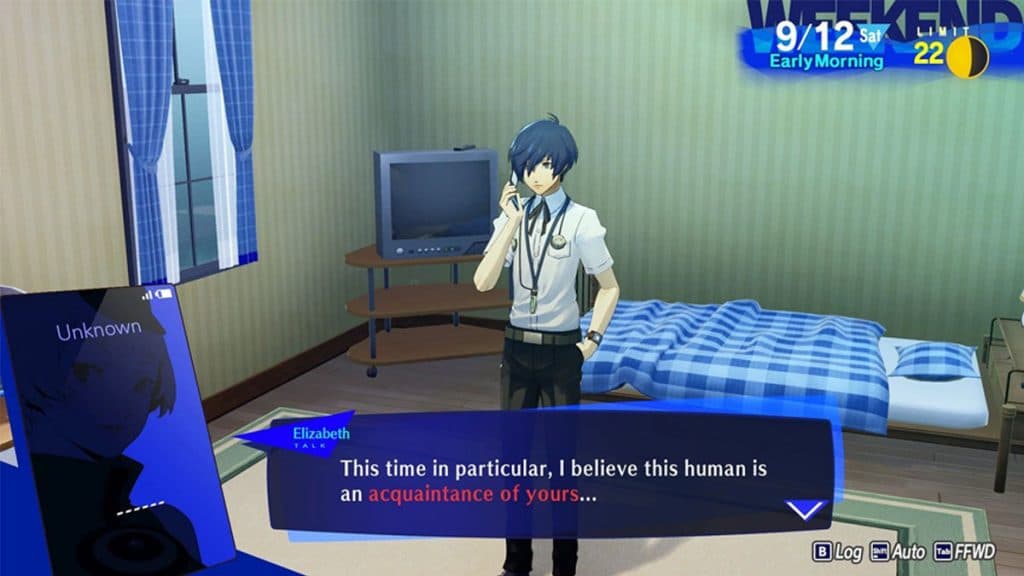 MC in Persona 3 Reload