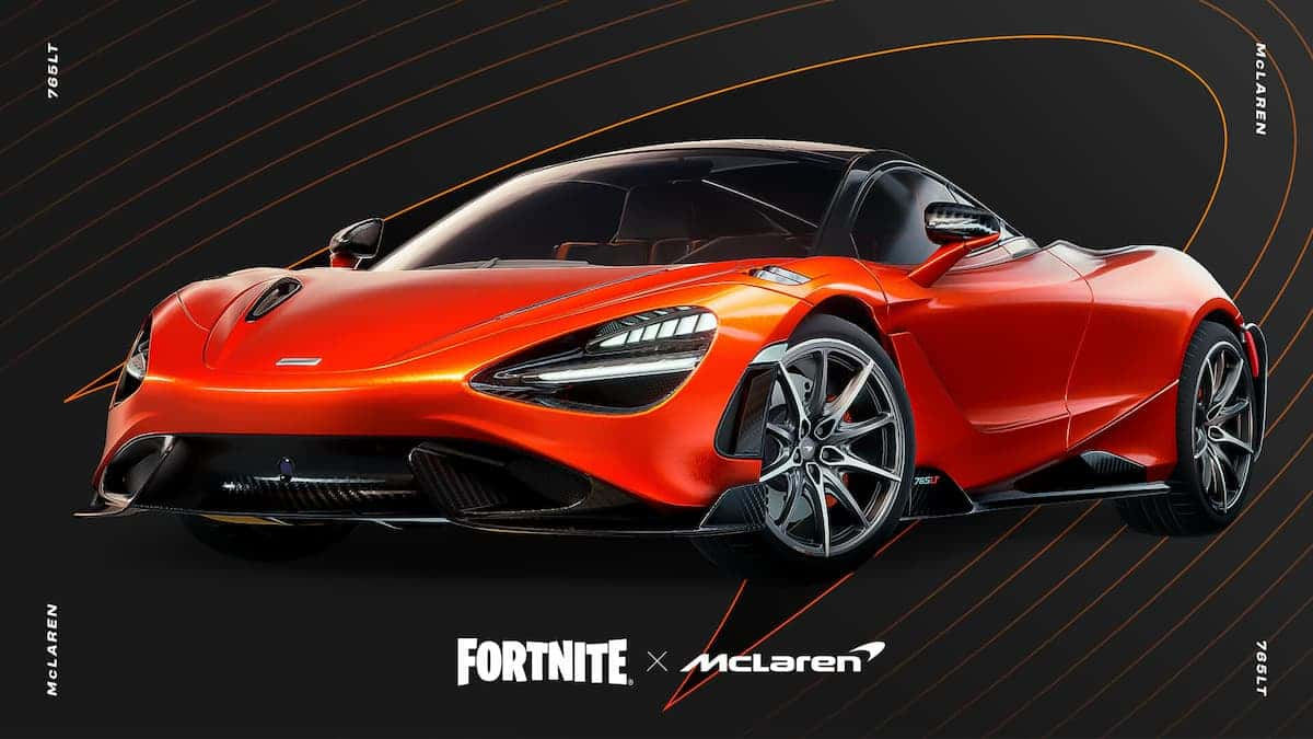 The McLaren 765LT in Fortnite.