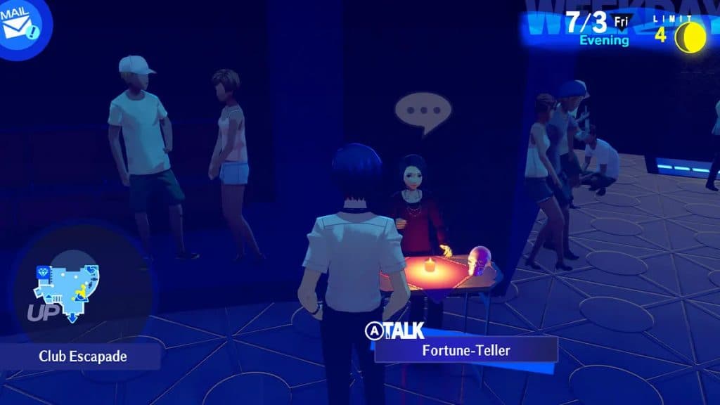 Persona 3 Reload MC and the Fortune teller.