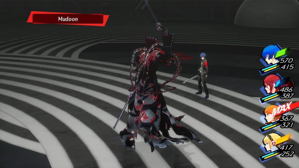 The Reaper in Persona 3 Reload vs the party.