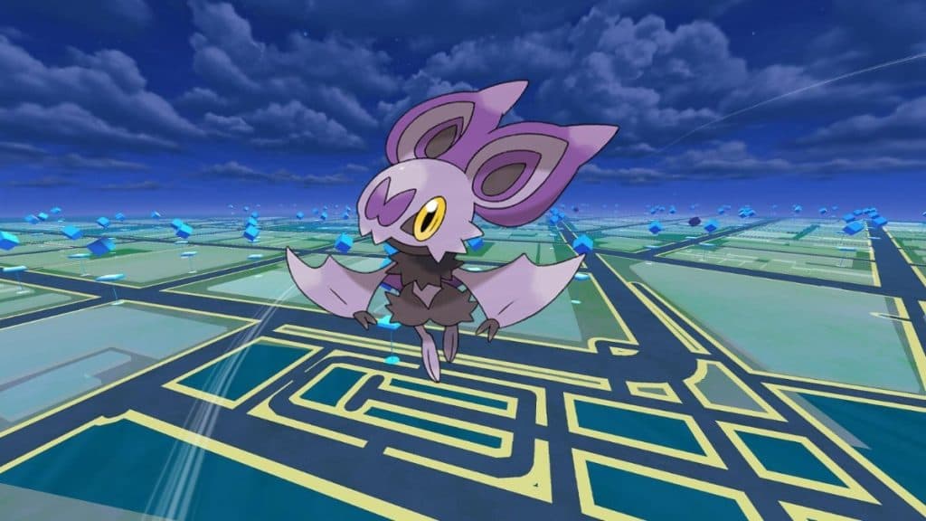 pokemon go noibat with game background