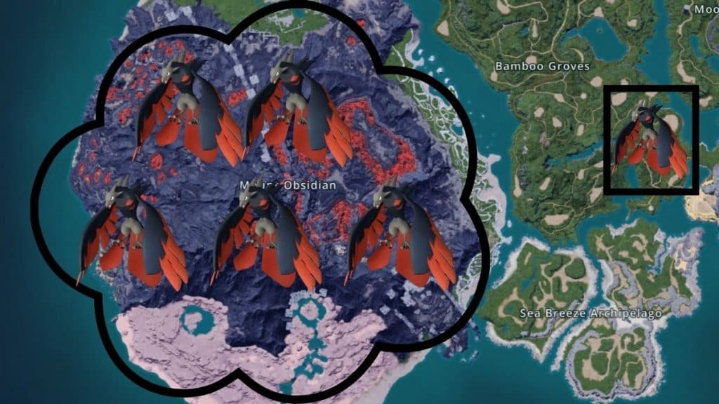 Vanwyrm spawn locations in Palworld