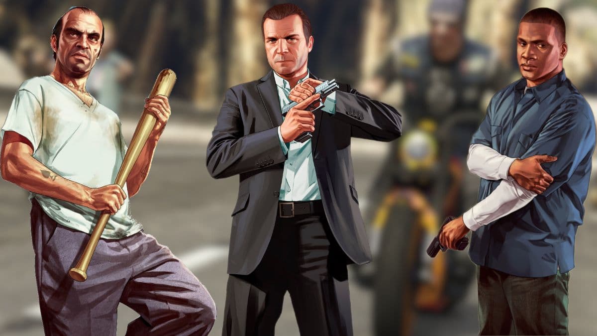 Franklin, Trevor, and Michael in GTA 5