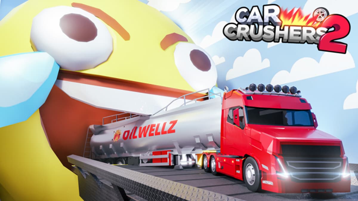 A truck in Roblox Car Crushers 2.