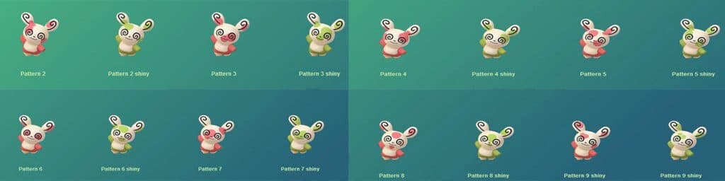 Spinda Patterns Pokemon Go