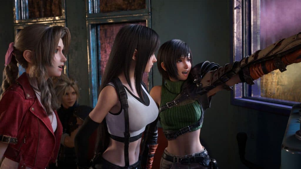 Yuffie, Tifa and Aerith in FF7 Rebirth.