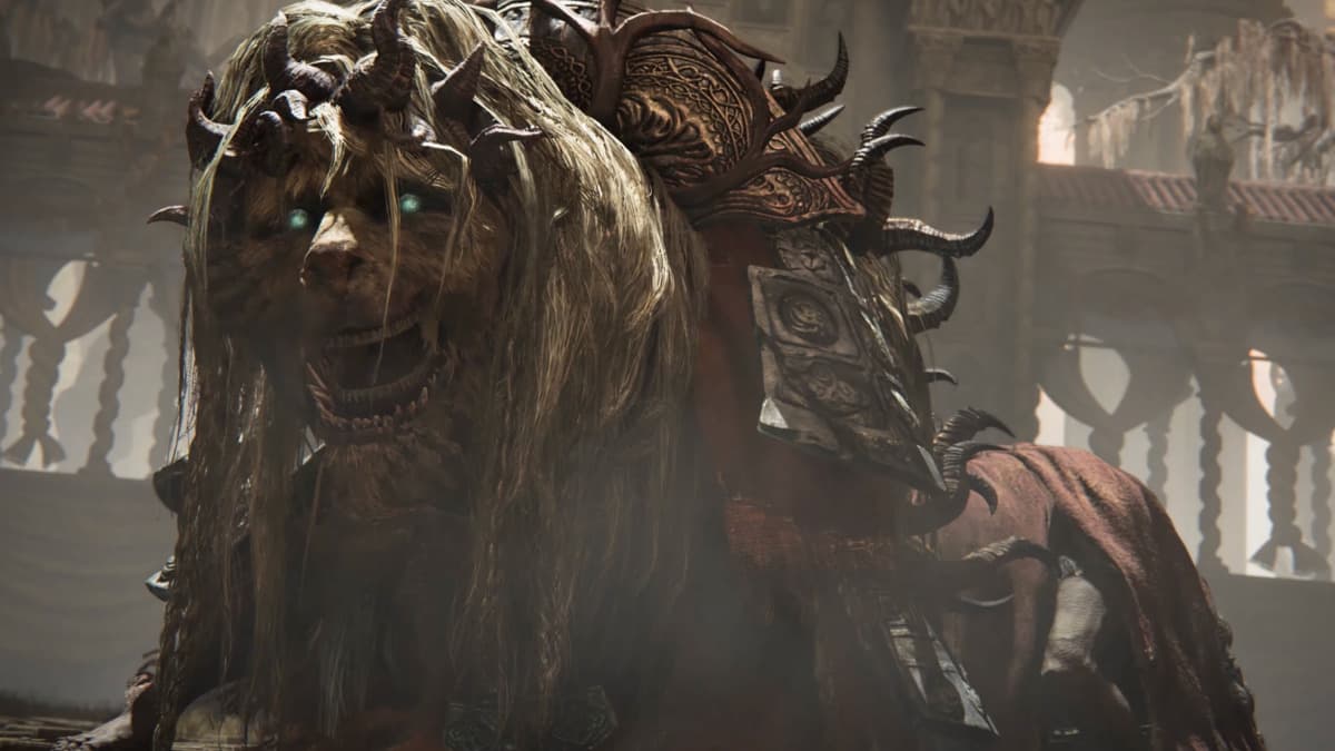 An unknown Lion boss in Elden Ring