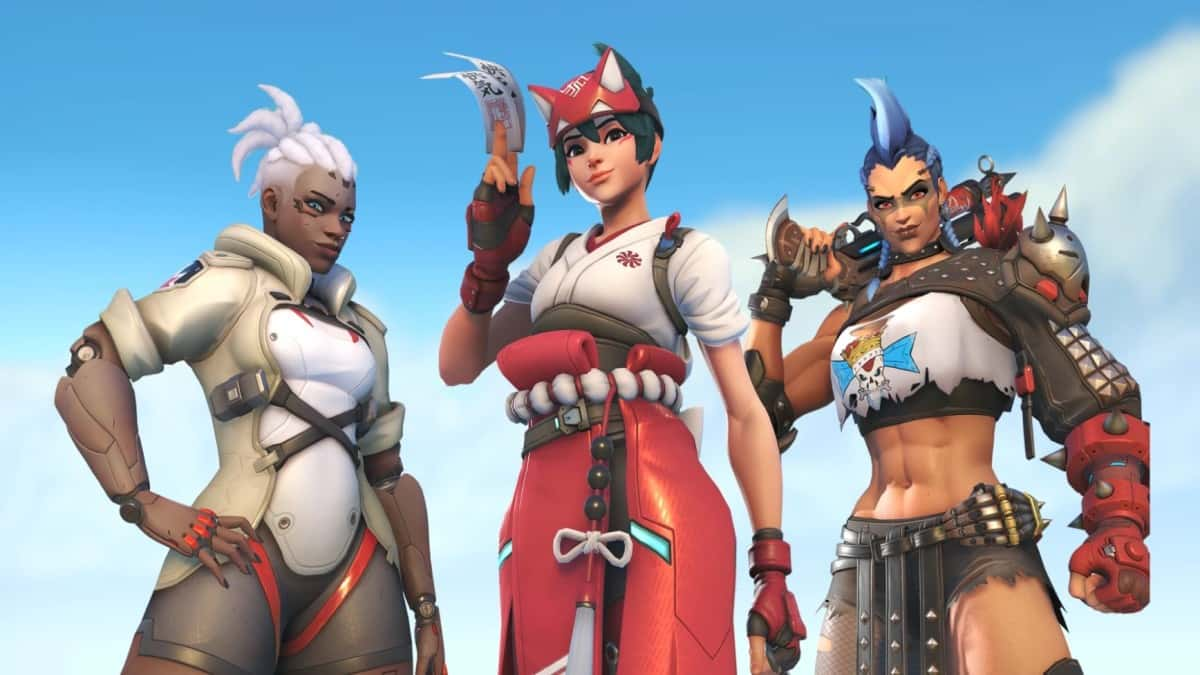 Three heroes in Overwatch 2