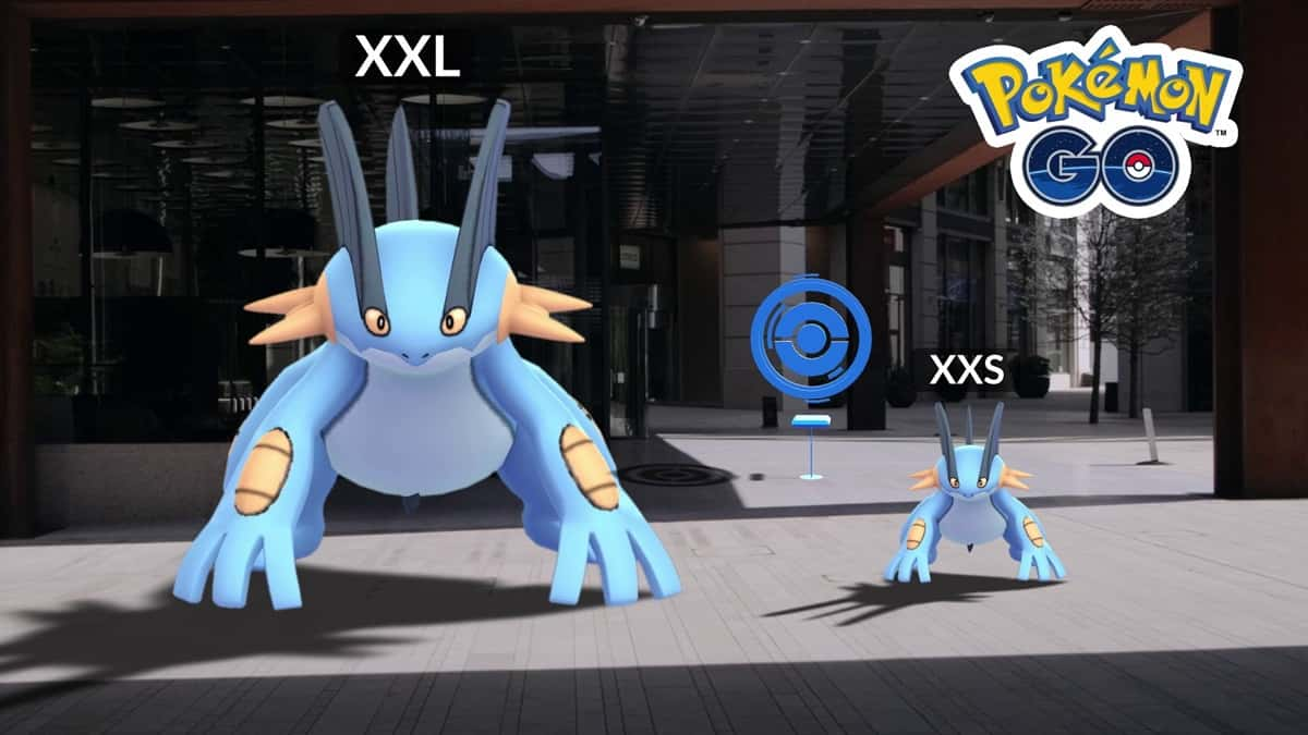 XXL and XXS Swampert in Pokemon Go