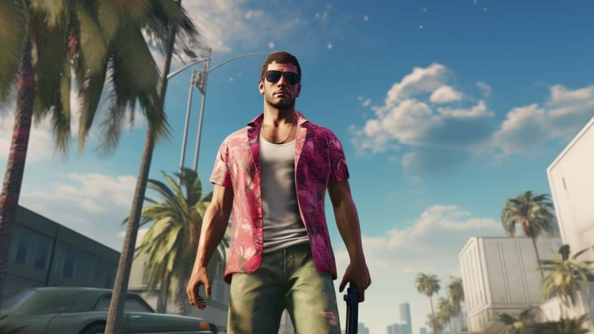 GTA character wearing pink shirt