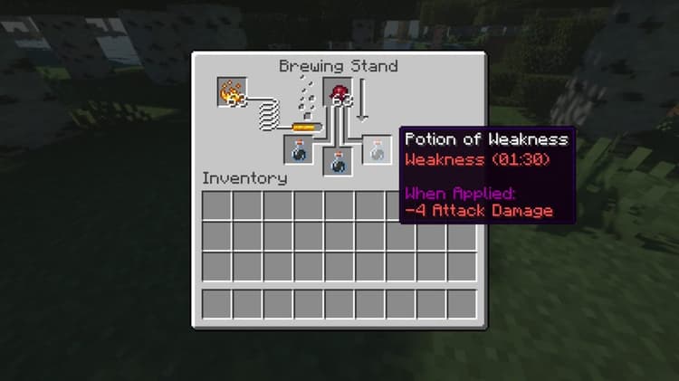 How to make Potion of Weakness in Minecraft: Ingredients, recipe, more ...