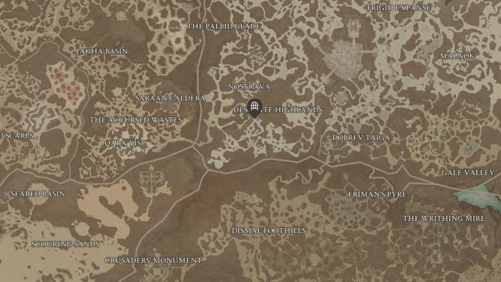 Tormented Ruins location