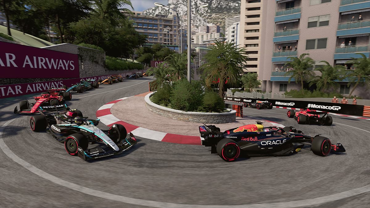 Monaco GP's Fairmont Hairpin curve F1 24