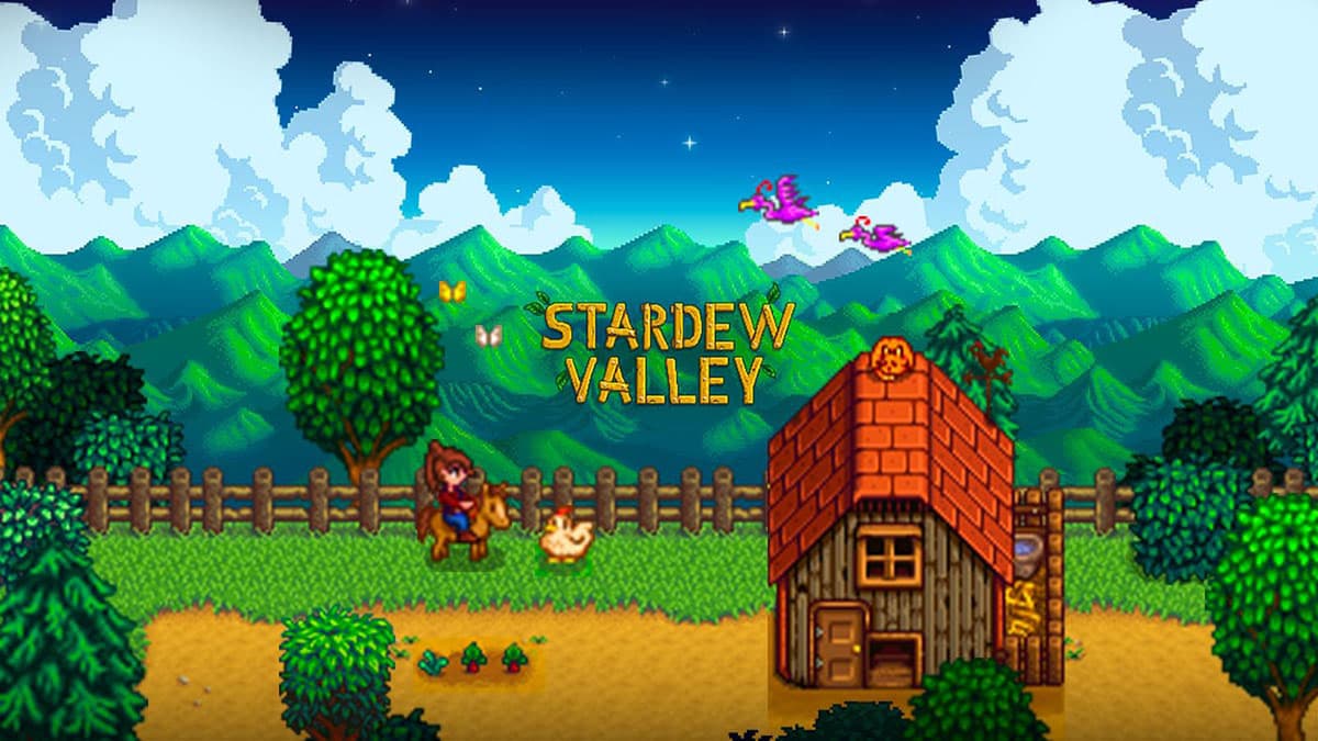 Stardew Valley title screen