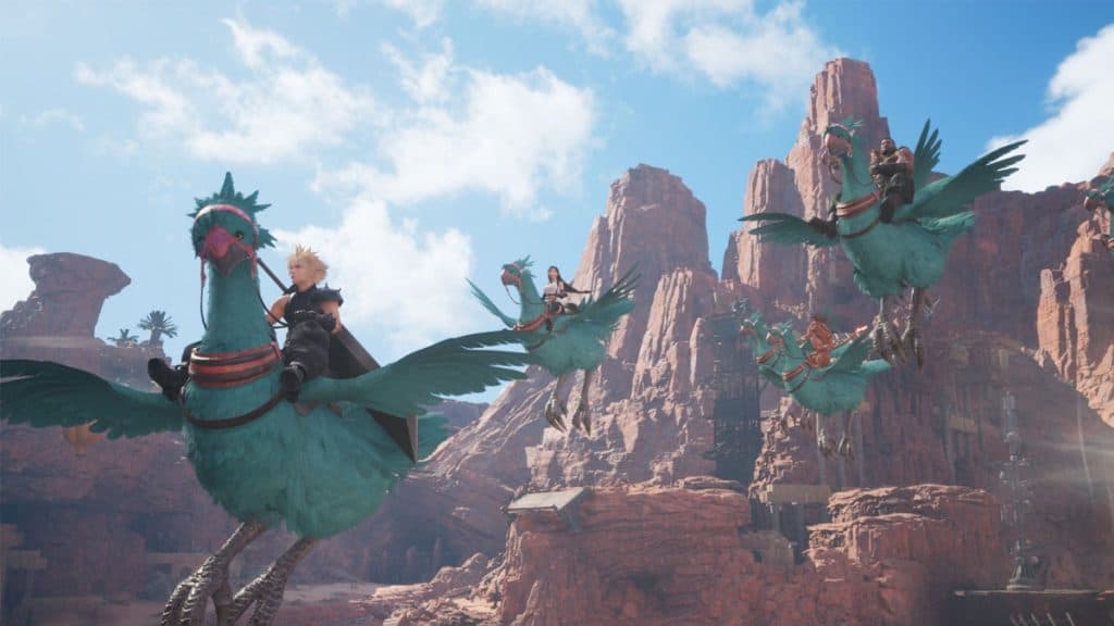 Cosmo Canyon Chocobos FF7 Rebirth.