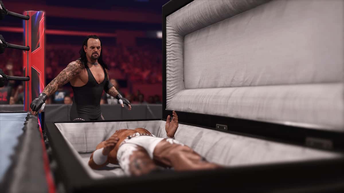 Undertake in a casket match in WWE 2K24