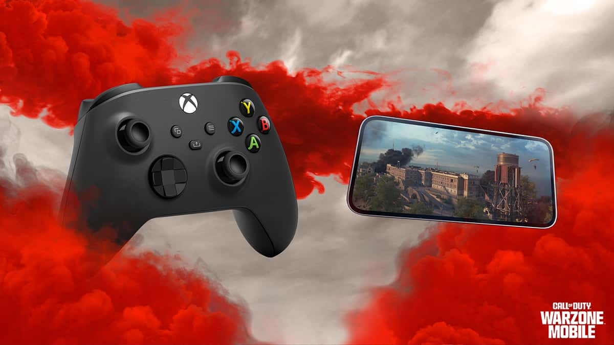 Xbox controller and mobile device