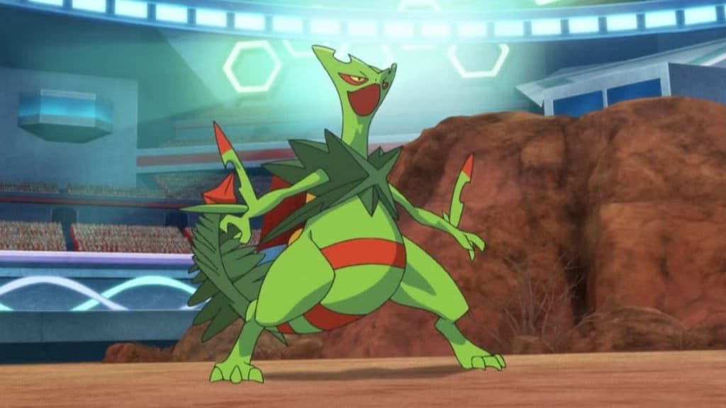 pokemon go mega sceptile in the anime