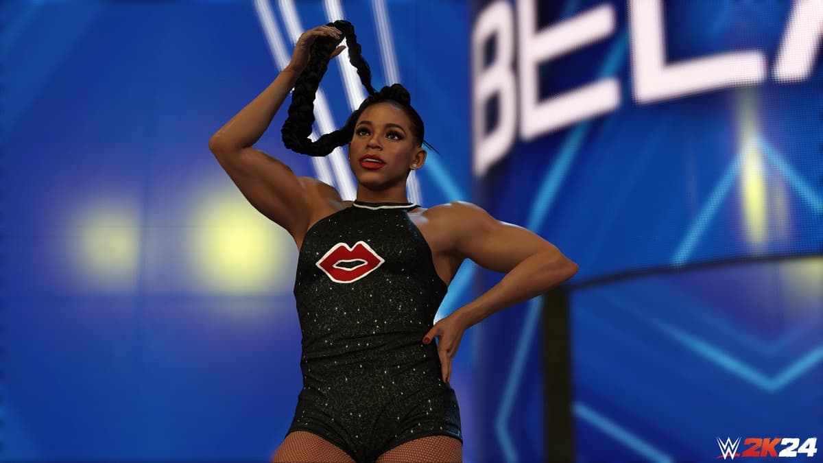 Bianca Belair's entrance in WWE 2K24