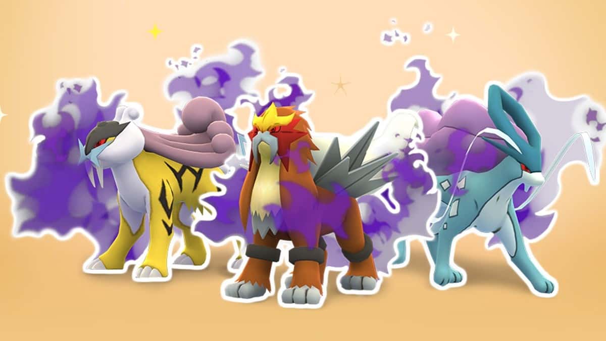 Shadow Raikou, Entei, and Suicune in Pokemon Go Raids