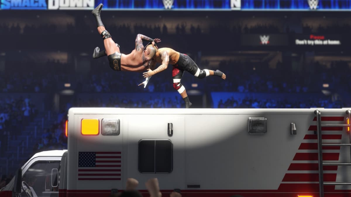 Ambulance match in WWE 2K24