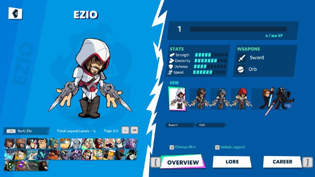 Ezio in Brawlhalla