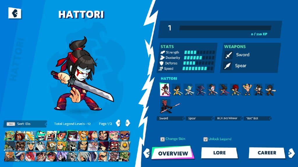 Hattori in Brawlhalla