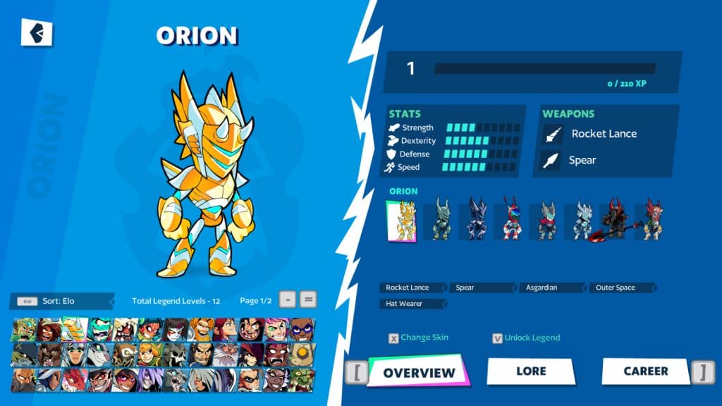 Orion in Brawlhalla