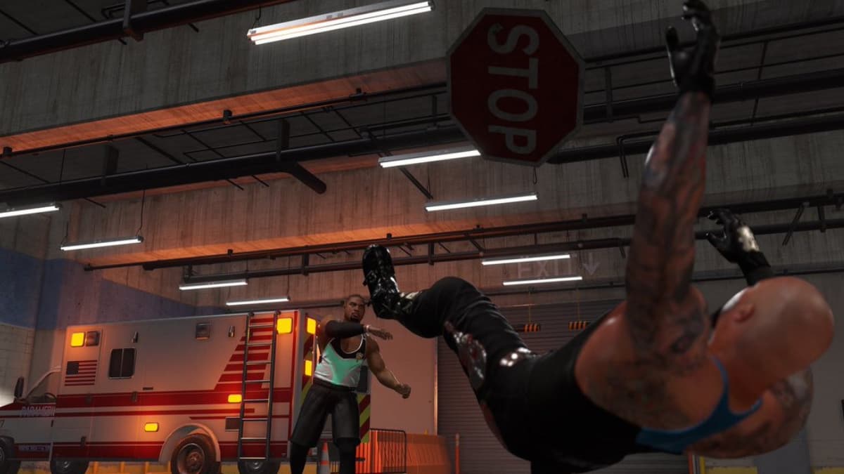 Backstage Brawl in WWE 2K24