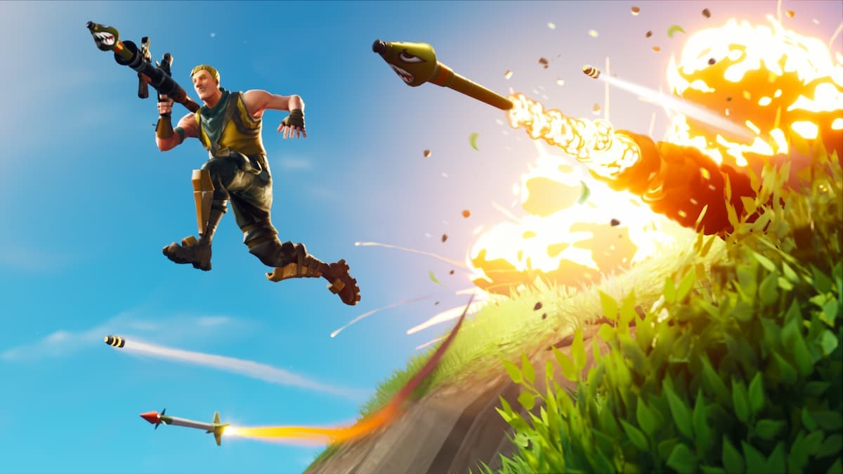 Fortnite Jones with rockets.