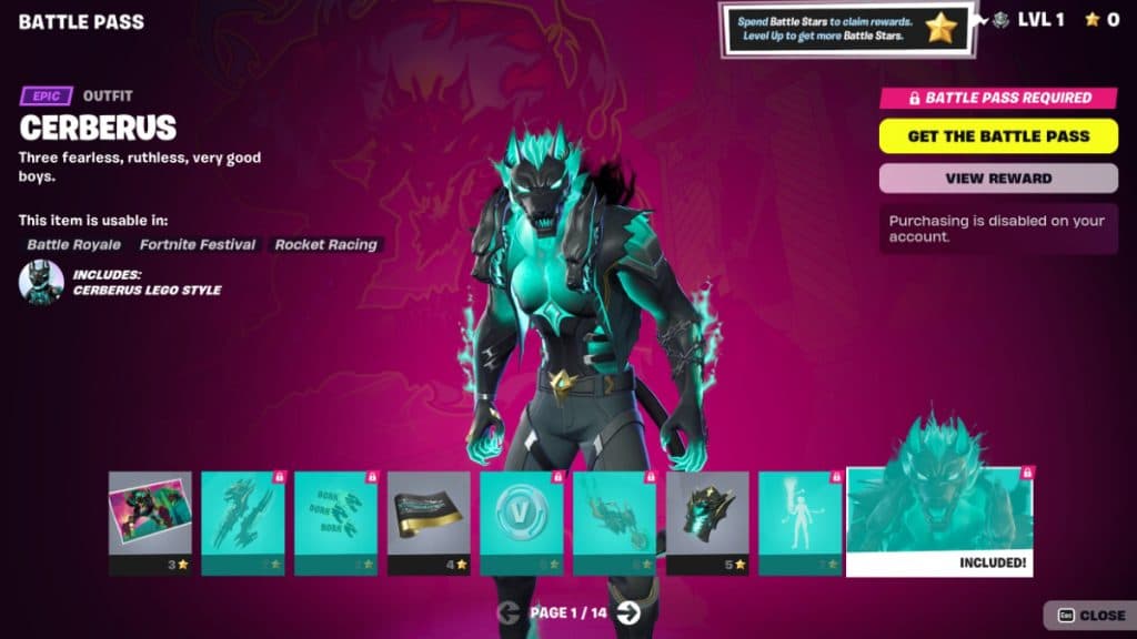 Fortnite Chapter 5 Season 2 Battle Pass Page 1