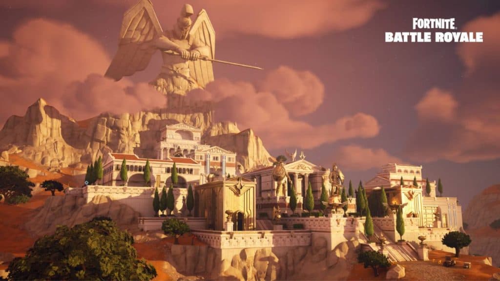 Mount Olypus in Fortnite