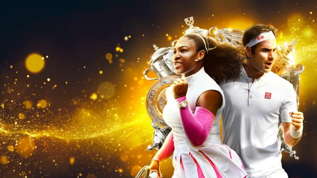 Serena Williams and Roger Federer