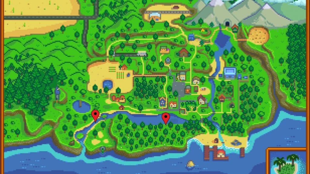 Bream location in Stardew Valley