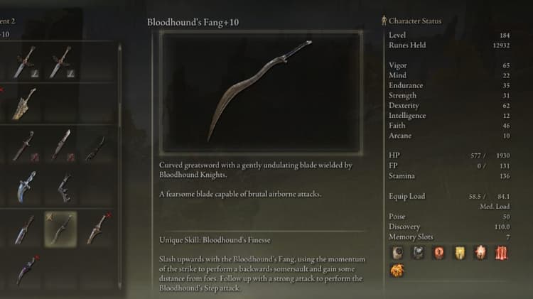 How to get Bloodhound’s Fang in Elden Ring: Best builds - Charlie INTEL