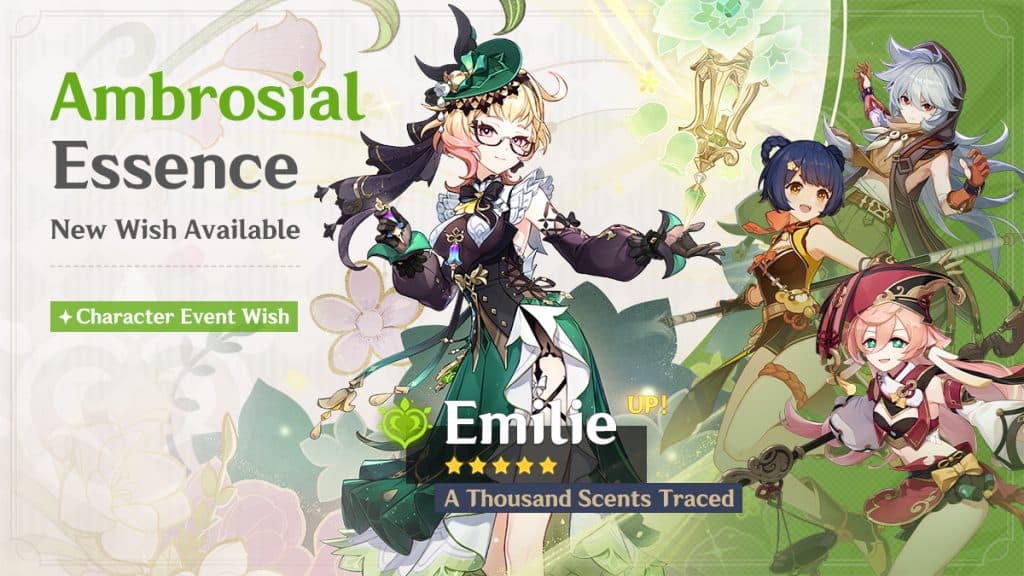 Emilie's banner in Genshin Impact 4.8