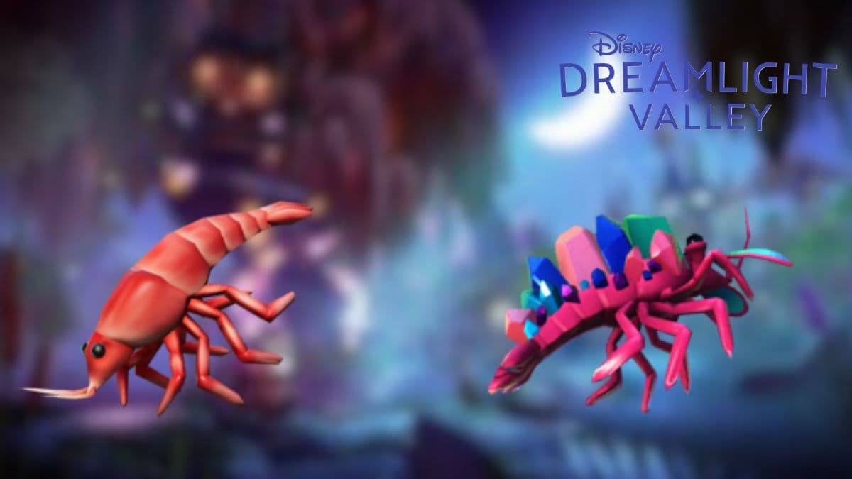 Shrimp and Prisma Shrimp in Disney Dreamlight Valley