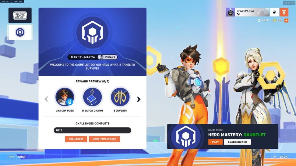 Hero Mastery: Gauntlet rewards in Overwatch 2