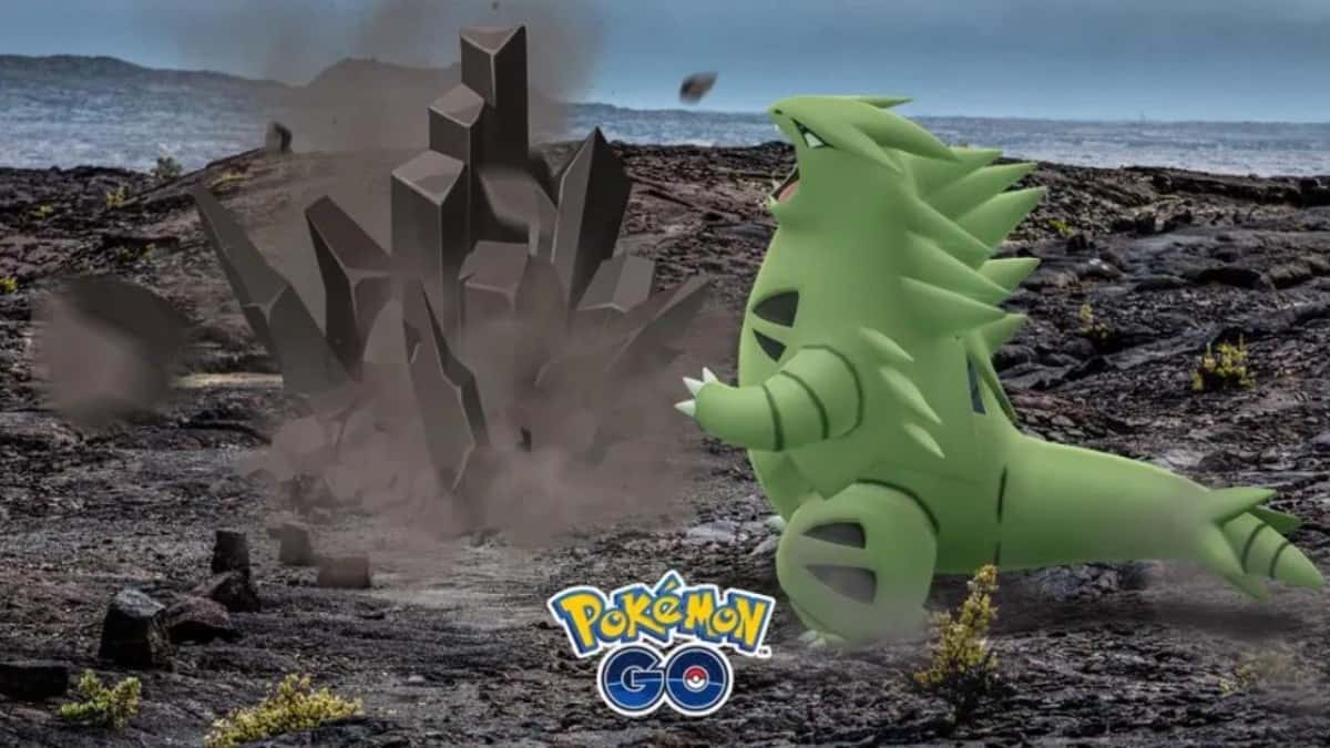 pokemon go tyranitar using stone edge