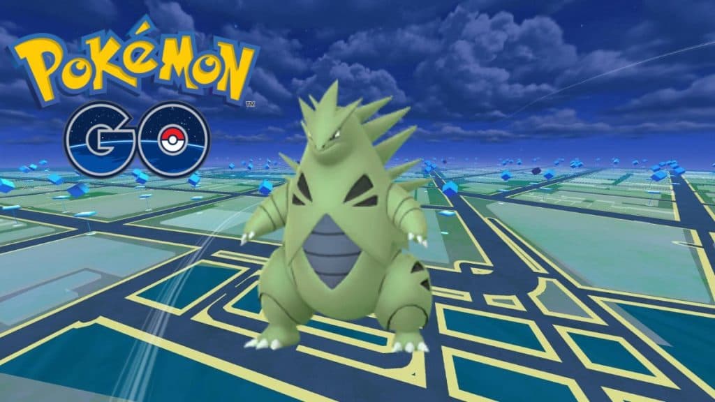 pokemon go tyranitar with gam background